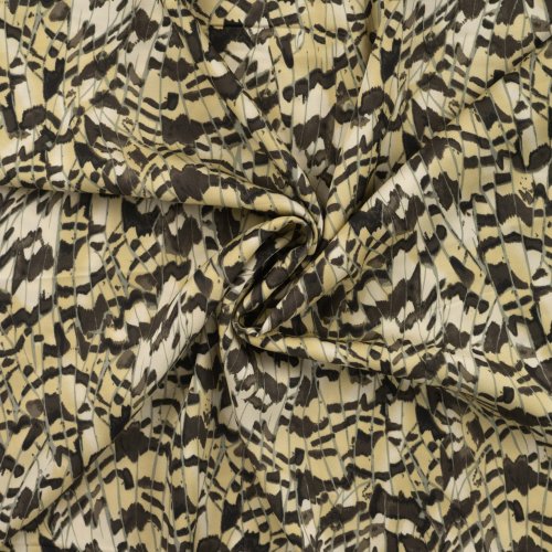 Viskosesatin - matt - Mystic Feather - khaki
