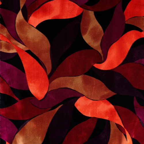 Preview: RESTSTÜCK 0,50m !!! - Viskose Satin - Paola - dark red/orange