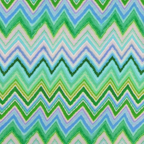 Viskosesatin - matt - Kalina - multicolor grün