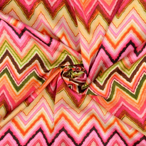 Viskosesatin - matt - Kalina - multicolor pink