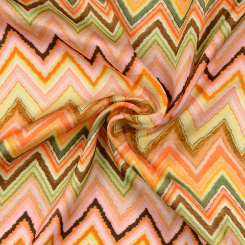 Viskosesatin - matt - Kalina - multicolor rosé