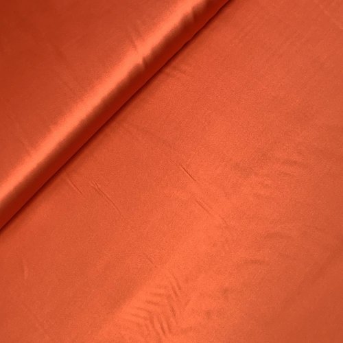 Futterstoff - Viskosesatin - uni - orange
