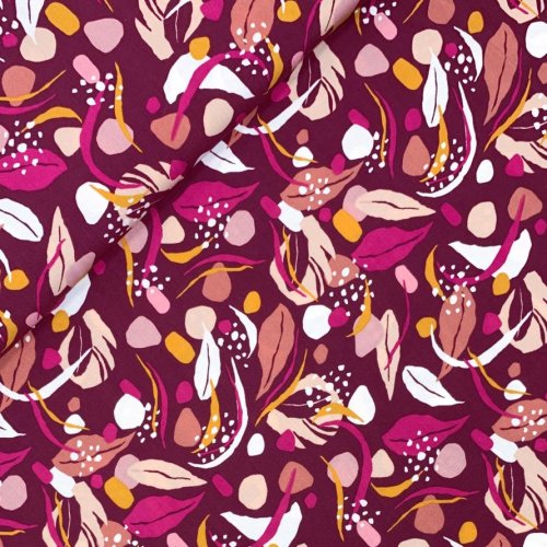 Preview: RESTSTÜCK 1,10m !!! - Viskose Popeline - Sevar - bordeaux