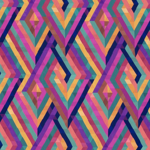 Viskose - Sina - petrol/fuchsia