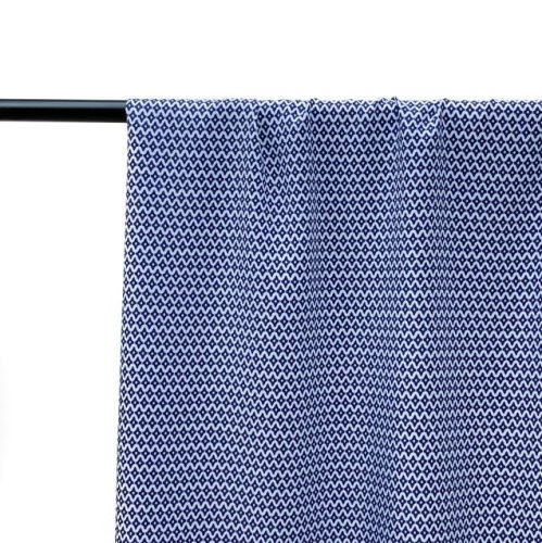 Preview: RESTSTÜCK 1,20m !!! - Viskose - Small Rhombus - blue