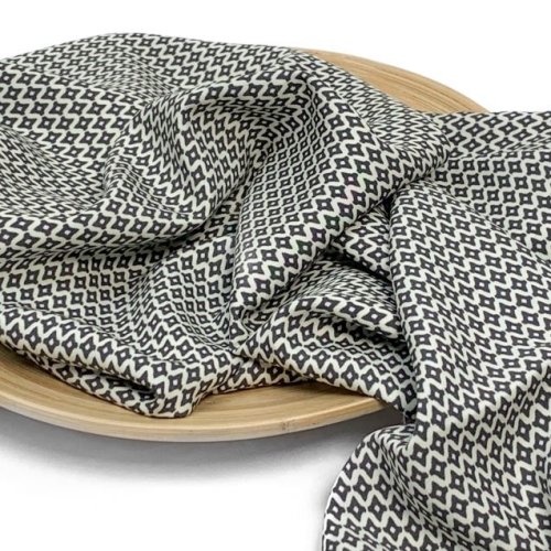 RESTSTÜCK 1,80m !!! - Viskose - Small Rhombus - grey