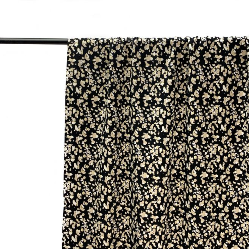 Preview: RESTSTÜCK 0,50m !!! - Viskose - Small Stains - black