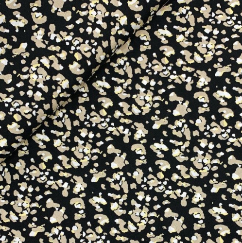 Preview: RESTSTÜCK 0,50m !!! - Viskose - Small Stains - black