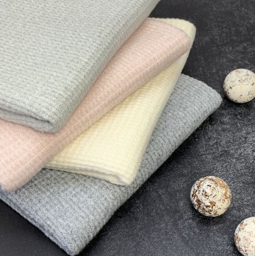 Preview: RESTSTÜCK 90cm !!! - Viskose Strick - Soft Waffle - grey