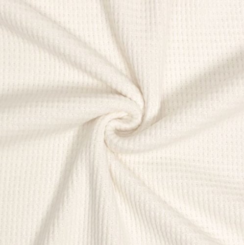 Preview: RESTSTÜCK 0,50m !!! - Viskose Strick - Soft Waffle - ecru