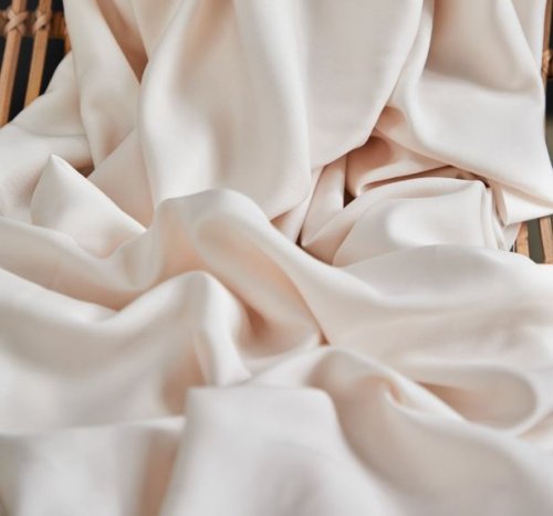 Viskose mit LENZING™ ECOVERO™ Fasern - Solid - creamy white - mind the Maker