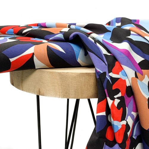 RESTSTÜCK 1,60m !!! - Viskose Stretch Popeline - Georgia - blue