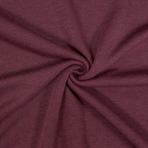 Viskose Strick Jersey - Merino Touch - uni - burgundy