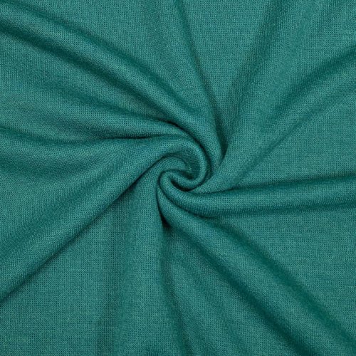 Preview: RESTSTÜCK 0,90m !!! - Viskose Strick Jersey - Merino Touch - uni - petrol