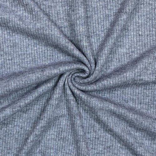 Viskose Strick - gerippt - Jora - jeansblau