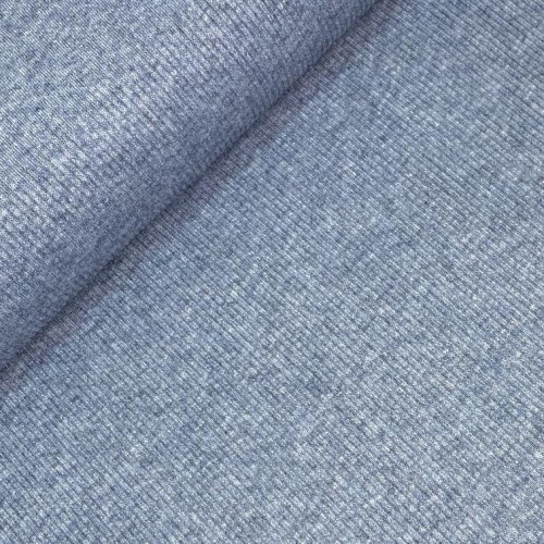 Viskose Strick - gerippt - Jora - jeansblau