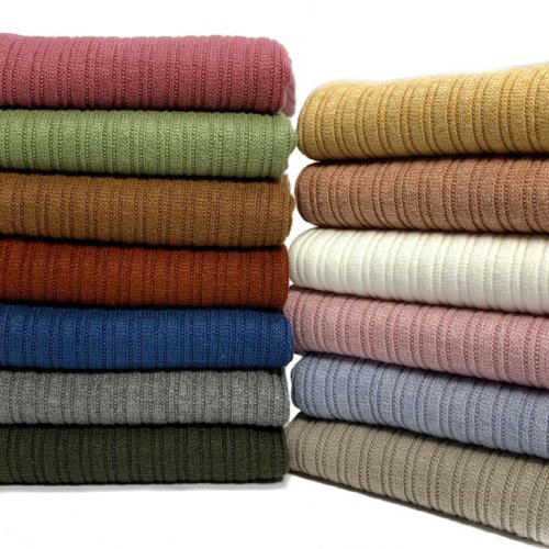 RESTSTÜCK 50cm !!! - Viskose Strick - gerippt - khaki