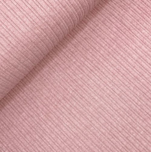 Preview: RESTSTÜCK 0,50m !!! - Viskose Strick - gerippt - rose