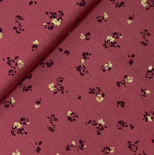 Preview: RESTSTÜCK 0,90m !!! - Viskose - Talvi - beere/gold