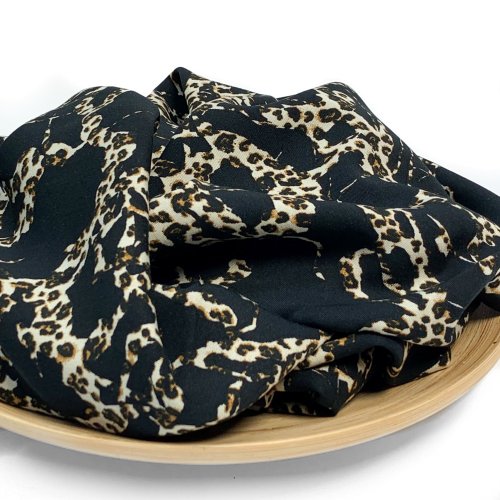 Viskose Twill - Chains - black
