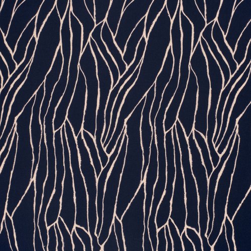 Viskose Twill - Linear Spirit - navy/nude