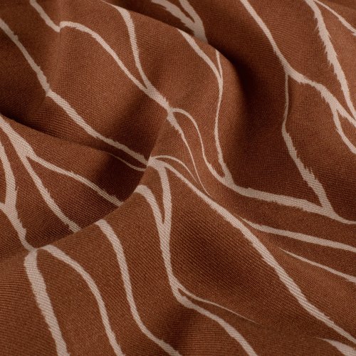 Viskose Twill - Linear Spirit - rost/light rose