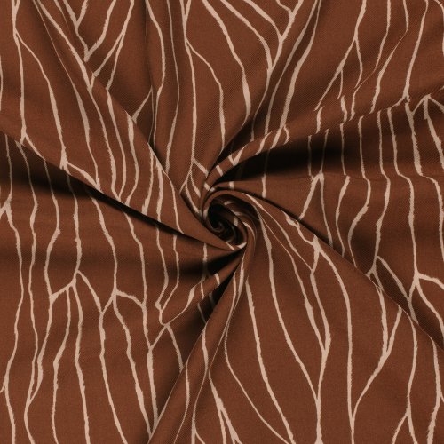 Viskose Twill - Linear Spirit - rost/light rose