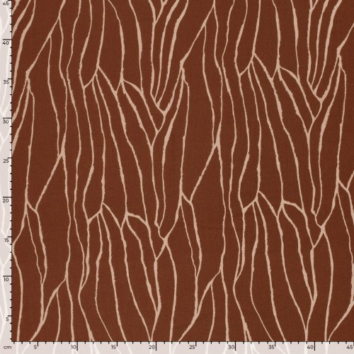 Viskose Twill - Linear Spirit - rost/light rose