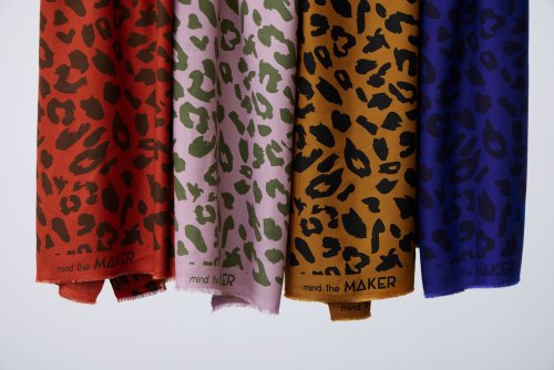 Preview: RESTSTÜCK 0,90m !!! - Viskose mit LENZING™ ECOVERO™ Fasern - Urban Leo - lilac - Mind the Maker