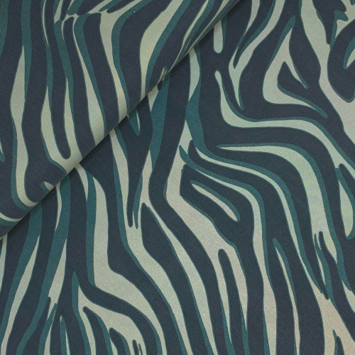 Preview: RESTSTÜCK 0,80m !!! - TENCEL™ Lyocell - Zebra Abena - dusty green
