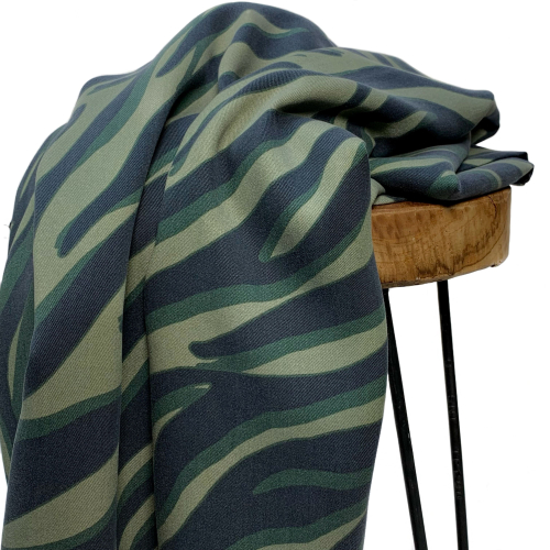 RESTSTÜCK 1,20m !!! - TENCEL™ Lyocell - Zebra Abena - dusty khaki