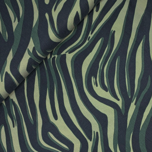 Preview: RESTSTÜCK 1,20m !!! - TENCEL™ Lyocell - Zebra Abena - dusty khaki