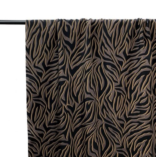 RESTSTÜCK 0,50m !!! - Viskose - Zebra - braun