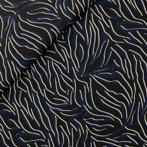 Viskose - Zebra - marine