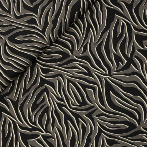 Preview: RESTSTÜCK 1,00m !!! - Viskose - Zebra - taupe
