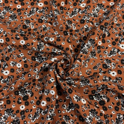 Viskose - Streublümchen - brique