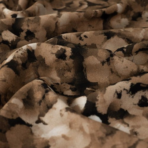 Viskose Twill mit LENZING™ ECOVERO™ Fasern - Tita - dark brown/purple