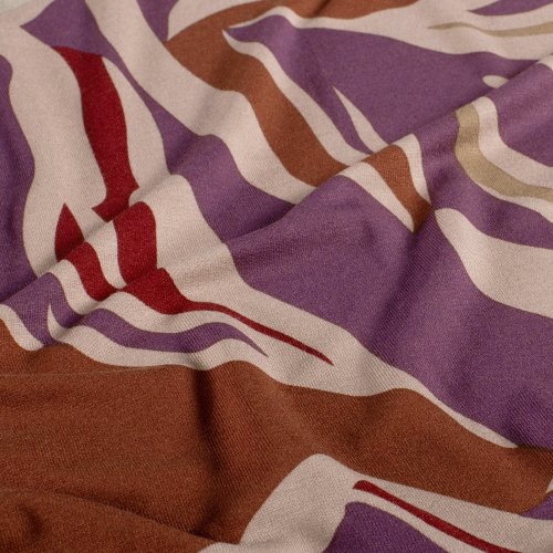 Viskosejersey - Aurora Flow - lila/nude/braun