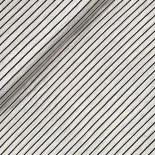 Preview: RESTSTÜCK 0,90m !!! - Viskosejersey - Anka - Streifen fein - ecru/marine