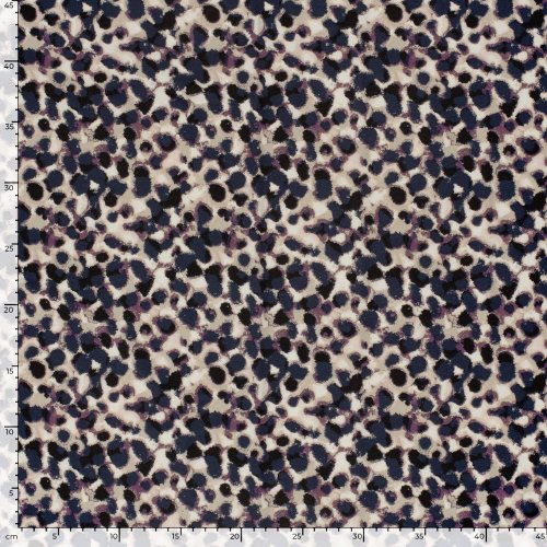 Viskosejersey - Cosmic Spots - blue/mauve/black