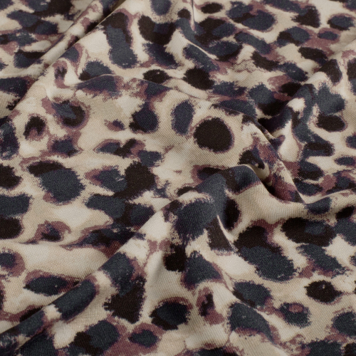 RESTSTÜCK 0,40m !!! - Viskosejersey - Cosmic Spots - blue/mauve/black