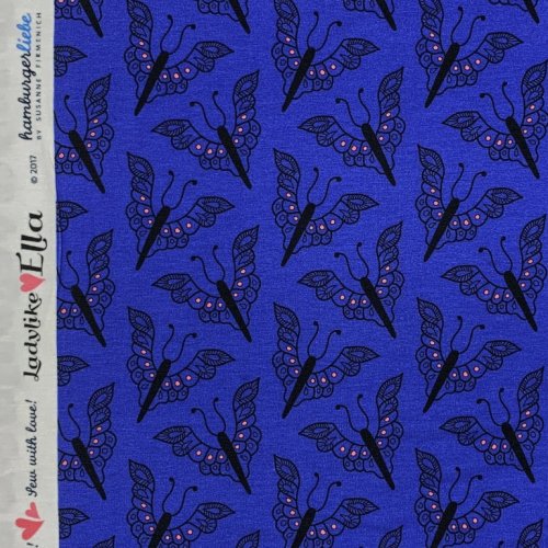 Viskose Jersey - Ladylike Ella - blau - Hamburger Liebe