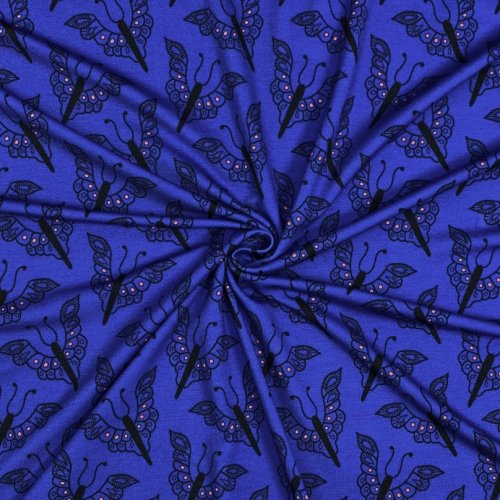 Viskose Jersey - Ladylike Ella - blau - Hamburger Liebe