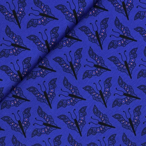 Viskose Jersey - Ladylike Ella - blau - Hamburger Liebe