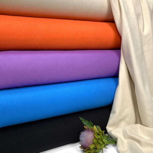 Preview: RESTSTÜCK 0,50m !!! - Feinripp Viskosejersey - uni - creme