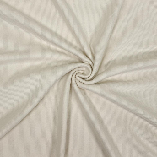 Preview: RESTSTÜCK 0,50m !!! - Feinripp Viskosejersey - uni - creme