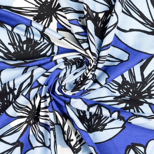 Viskosejersey - Fidan - kobalt blau