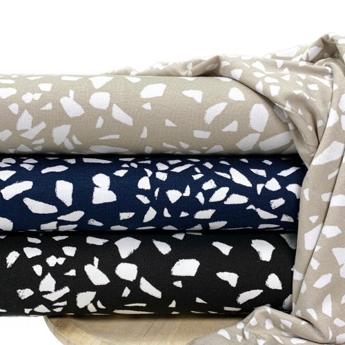 RESTSTÜCK 1m !!! - Viskosejersey - Franca - marine