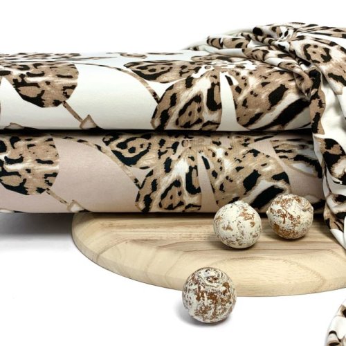 Preview: RESTSTÜCK 0,70m !!! - Viskosejersey - Leo Florence - taupe