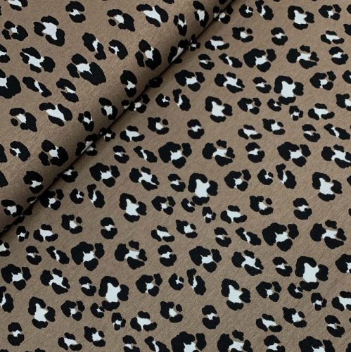 Preview: RESTSTÜCK 80cm !!! - Viskosejersey - Leo Marlen - braun